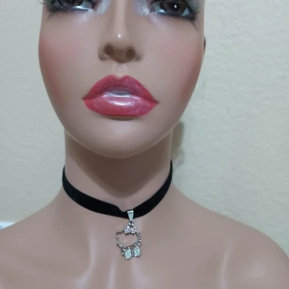 Silver tone pink bow hello - Picture 4 of 7